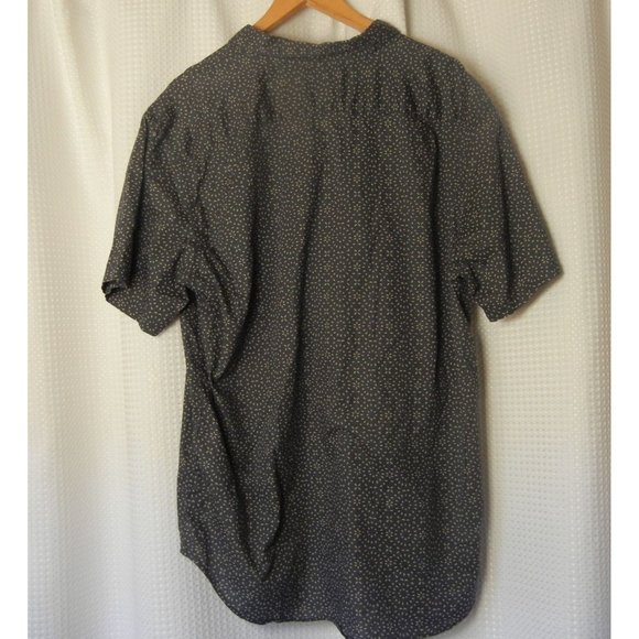 Billabong XXL tailored fit button up shirt blue & white pattern pocket preowned - Picture 6 of 7